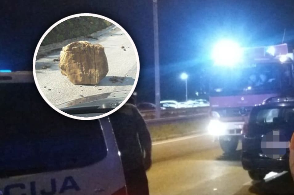 VELIKI ODRON NA MAGISTRALI Zatvorena su oba kolnička traka kod Omiša!