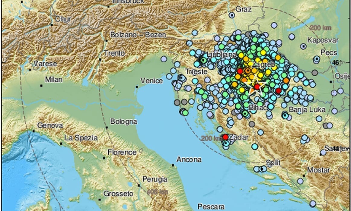 NOVI JAKI POTRESI Dva nova potresa magnitude 4,7 i 4,8 kod Petrinje: "Uslijedit će veliki niz potresa"