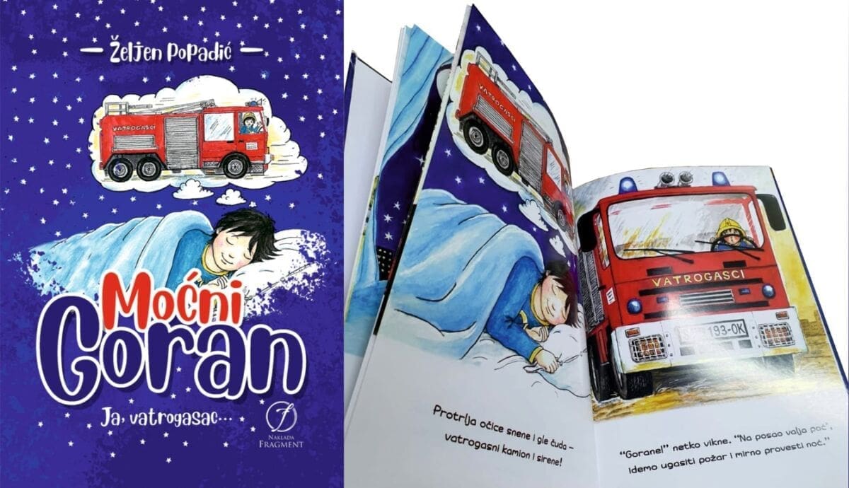 Splitski vatrogasac objavio priču za djecu "Moćni Goran – Ja, vatrogasac…"