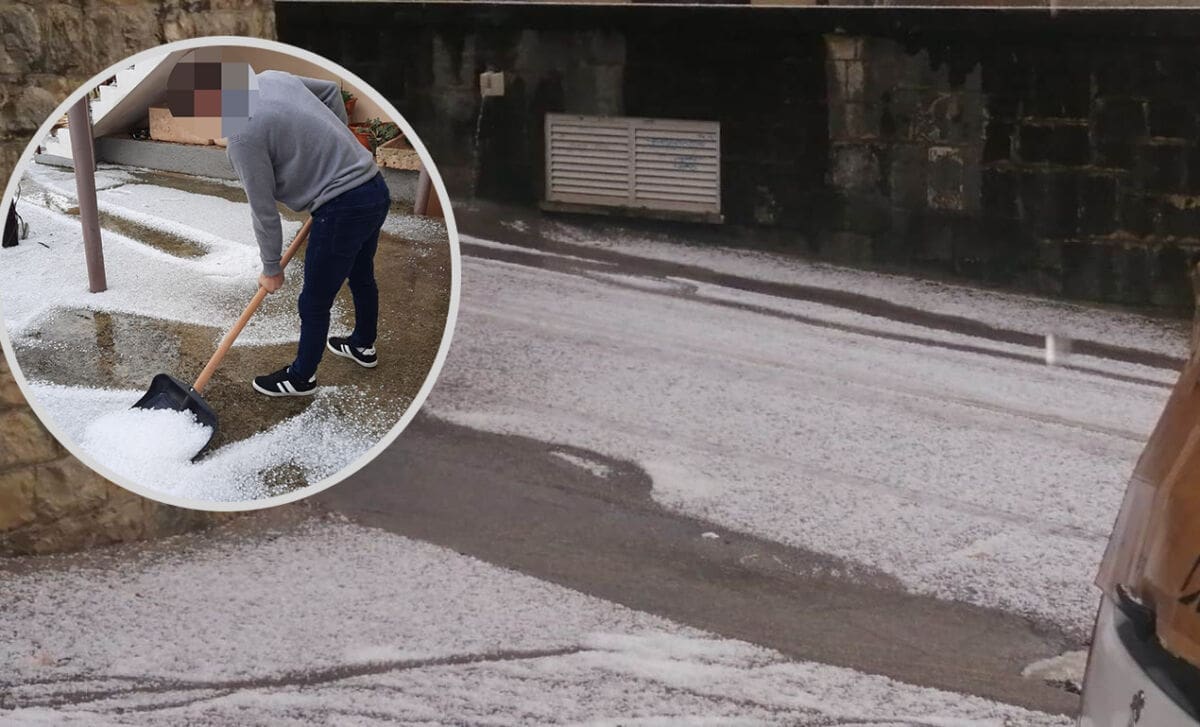 KAD NEĆE SNIJEG Neverini u Dalmaciji: Obilna krupa zabijelila dio Splita i okolice, na Mljetu je čistili lopatama