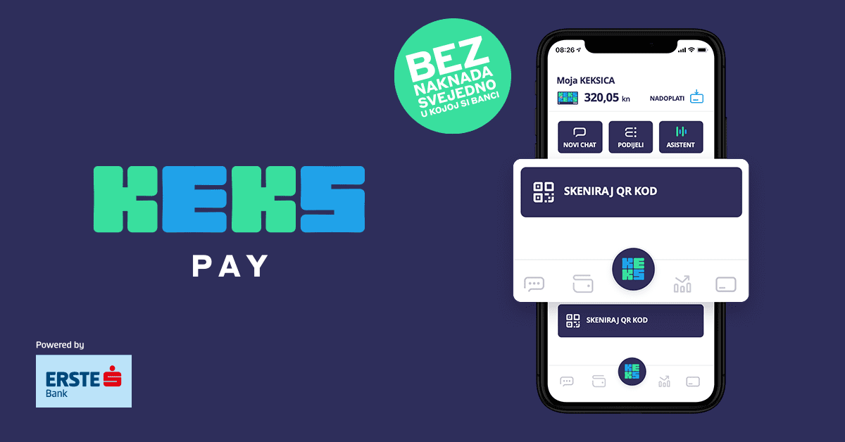 Plaćajte režije aplikacijom KEKS Pay - bez naknada!