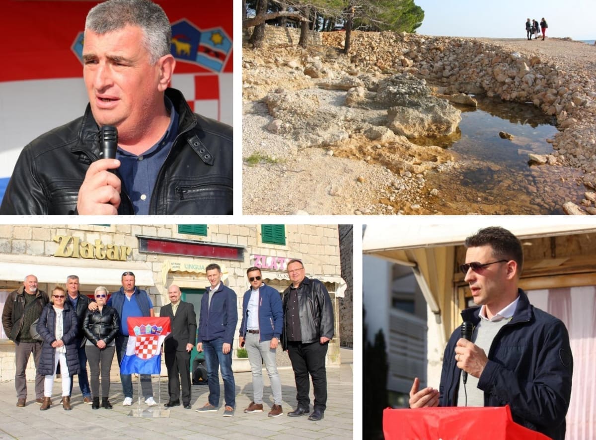 VRH MOSTA U MAKARSKOJ Nakon obilaska sravnjene obale, osnovana gradska koordinacija stranke