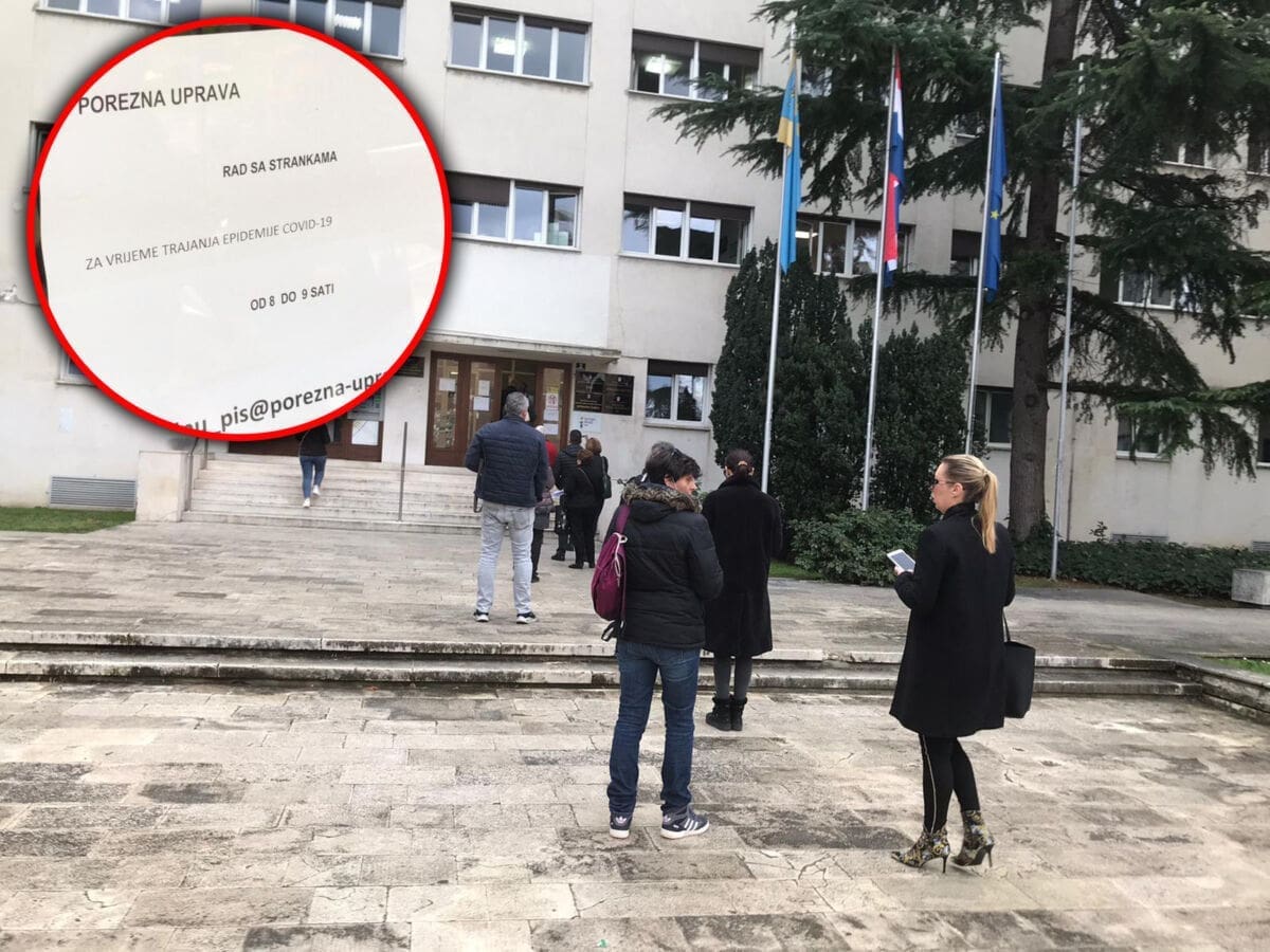 ČEKA SE U REDOVIMA Porezna uprava radi samo sat vremena, ljudi ne uspijevaju doći na red: "Ovo je sramota"