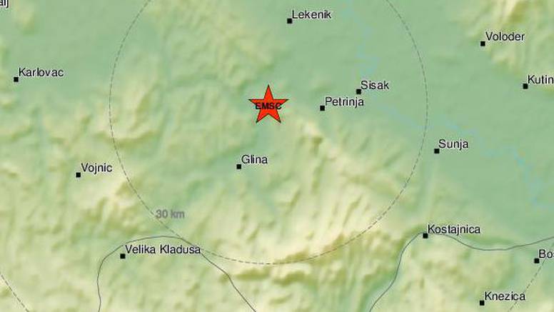 "SVE SE TRESE I PODRHTAVA" Novi potres pogodio Banovinu, osjetio se i u Zagrebu