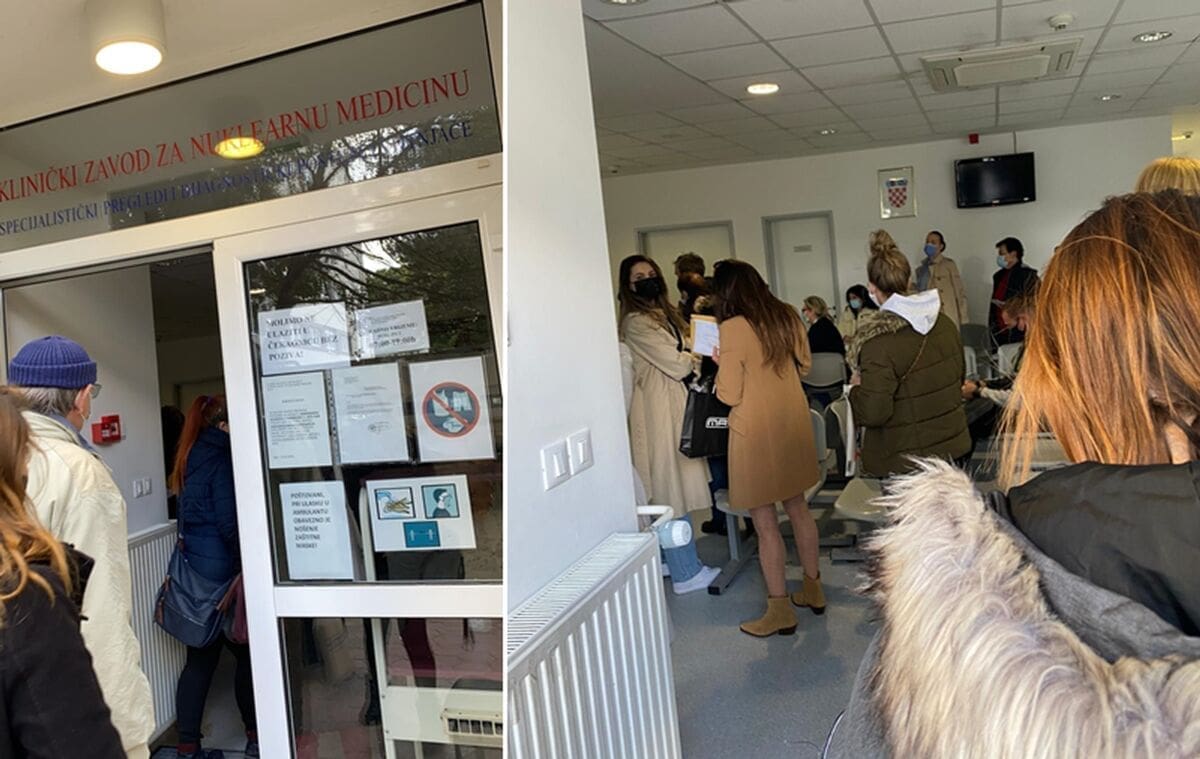 VELIKA GUŽVA U SPLITSKOJ BOLNICI Čitateljica se pita: "Drže li se ljudi epidemioloških mjera, svi su 'nabijeni' jedni uz druge"