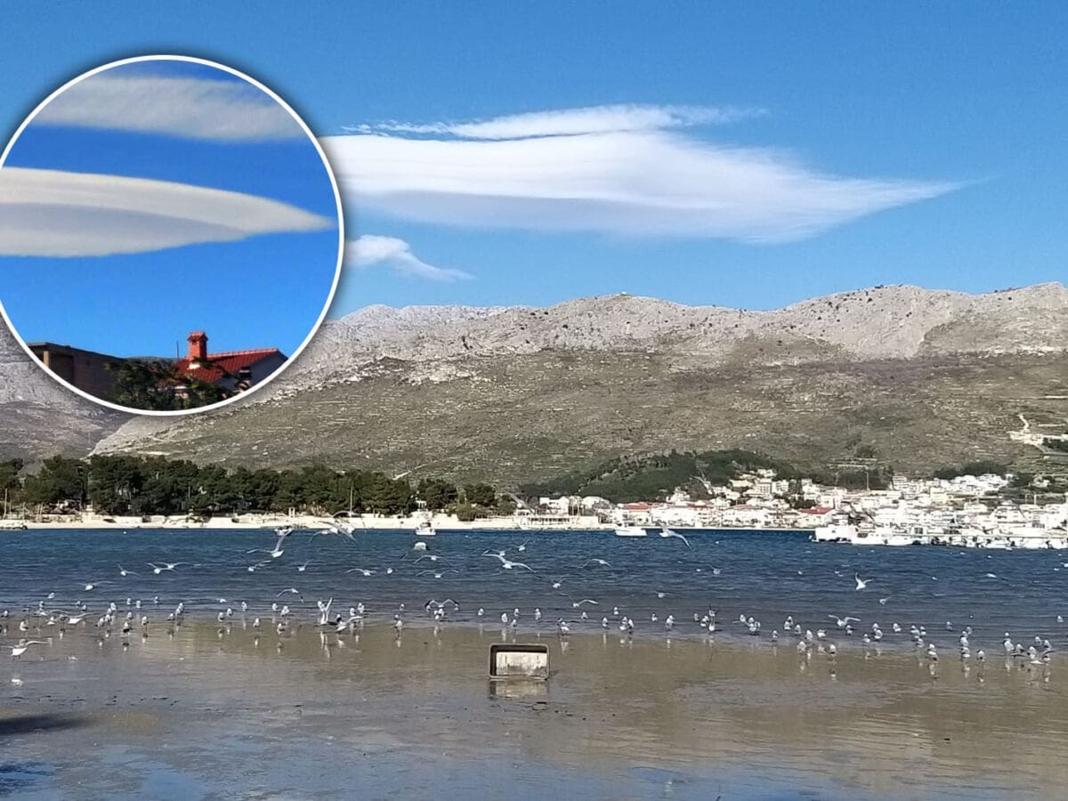 Iznad Splita se pojavili oblaci koji oblikom podsjećaju na NLO. Evo o čemu se radi