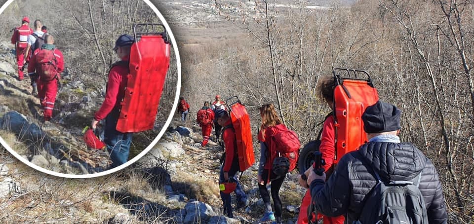 NESREĆA NA BIOKOVU Jedna osoba zadobila teške ozljede glave i prsnog koša prilikom pada. Intervenirao HGSS