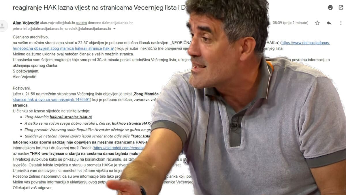 HAK demantira: Naše stranice nisu bile hakirane zbog Mamića!