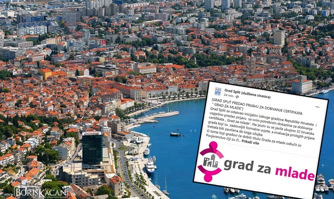 SVI KRITERIJI NA JEDNOM MJESTU Grad Split predao prijavu za dobivanje certifikata „Grad za mlade“