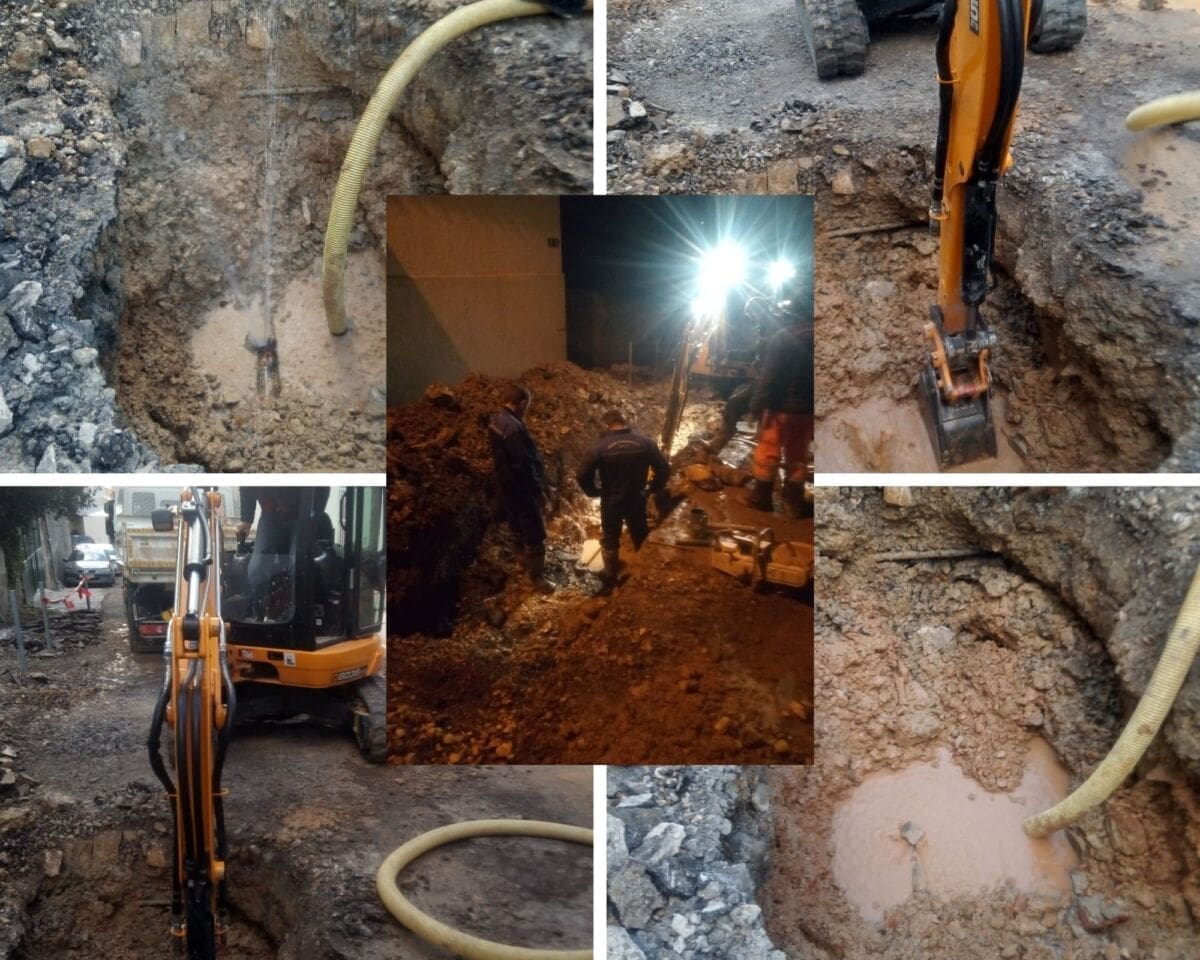 NOĆNI RADOVI U SPLITU Terenske ekipe ViK-a detektirale čak pet curenja iz vodoopskrbnog sustava