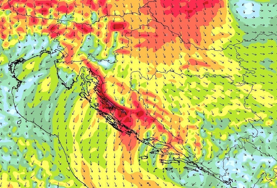 NEĆE BITI KAO PROŠLA HLADNA FRONTA, ALI... Tjedna prognoza vremena: Od večeras novo zahlađenje, zabijelit će se planine