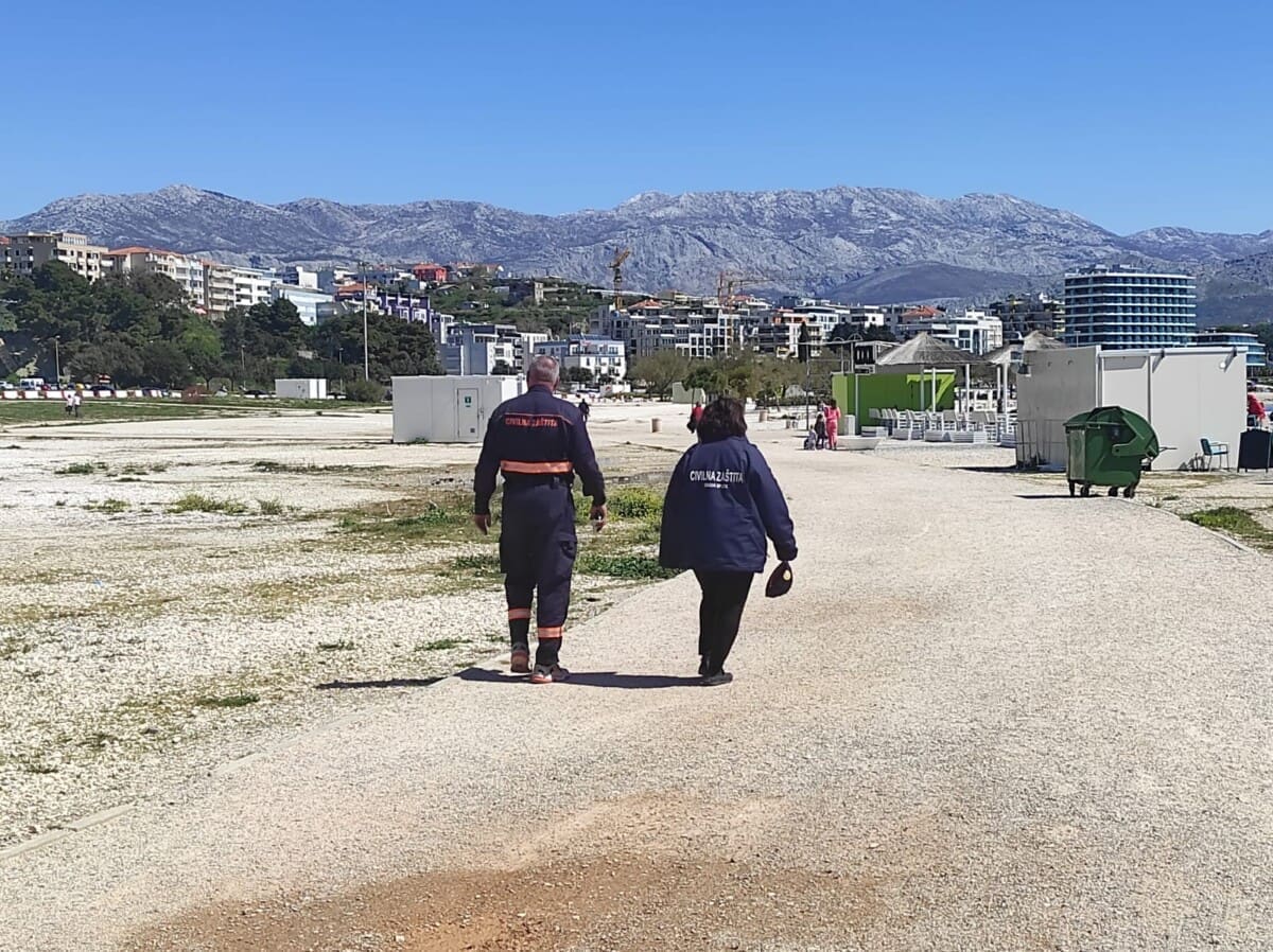 CIVILCI U OPHODNJI Na Žnjanu u kontroli: Provjeravaju tko krši mjere