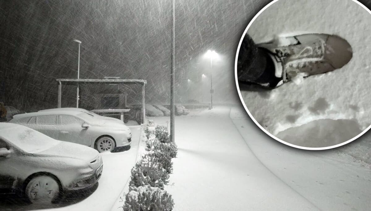 ZAMOSORJE ZAMETENO Ciklona Ilija donijela Dugopolju nanose snijega preko 20 centimetara