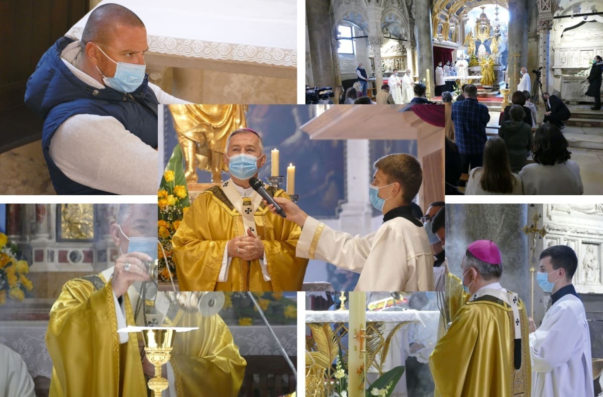 Ovako je izgledalo uskrsno slavlje u splitskoj prvostolnici