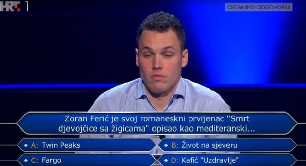 Splićanin Frane pao na 12. pitanju o Smrti djevojčice sa žigicama. Znate li vi odgovor?