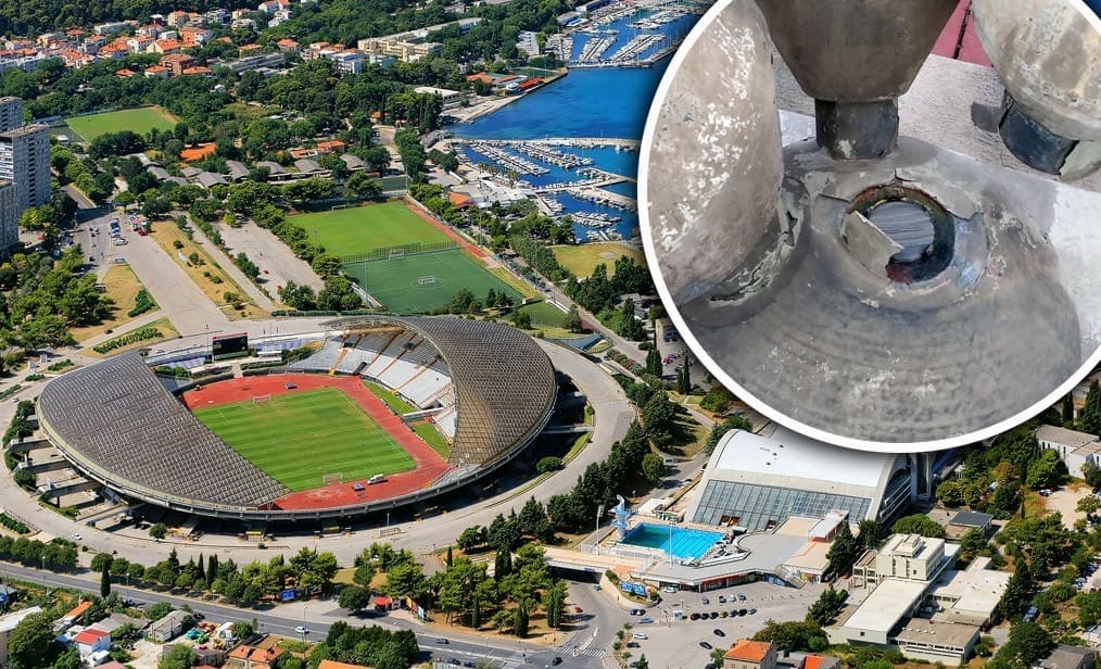 Stigla nam je fotografija oštećenja s Poljuda. Kada će planirana obnova krovišta?