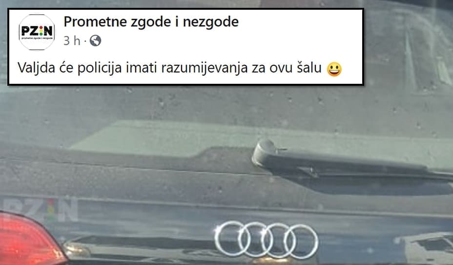 URNEBESNA FOTOGRAFIJA "SRUŠILA" DRUŠTVENE MREŽE: "Valjda će policija imati razumijevanja"