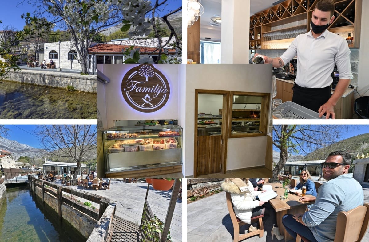 RESTORAN FAMILIJA OTVORIO SVOJA VRATA Velik interes gostiju, svi se žele uvjeriti u ljepotu terase uz slapove rijeke Žrnovnice
