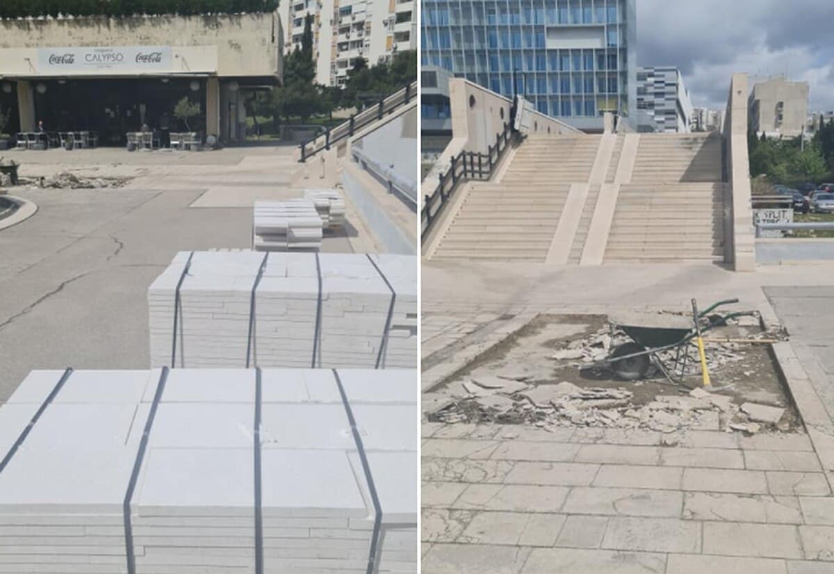 NAPOKON OBNOVA Započela sanacija Ulice Ruđera Boškovića u Splitu