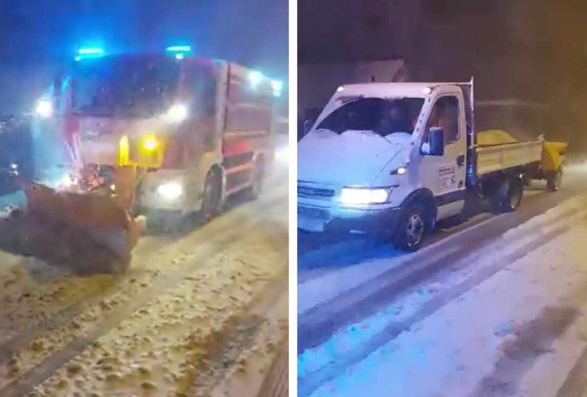 VATROGASCI SU IMALI PUNE RUKE POSLA Pomagali su brojnim vozačima i čistili su snijeg s prometnica