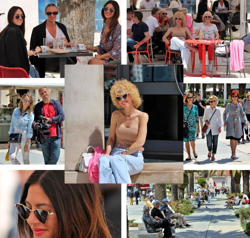 SPLITSKA MODNA PROMENADA I staro i mlado uživalo danas na Rivi, a zbog ovih ljepotica i sunce je jače sjalo