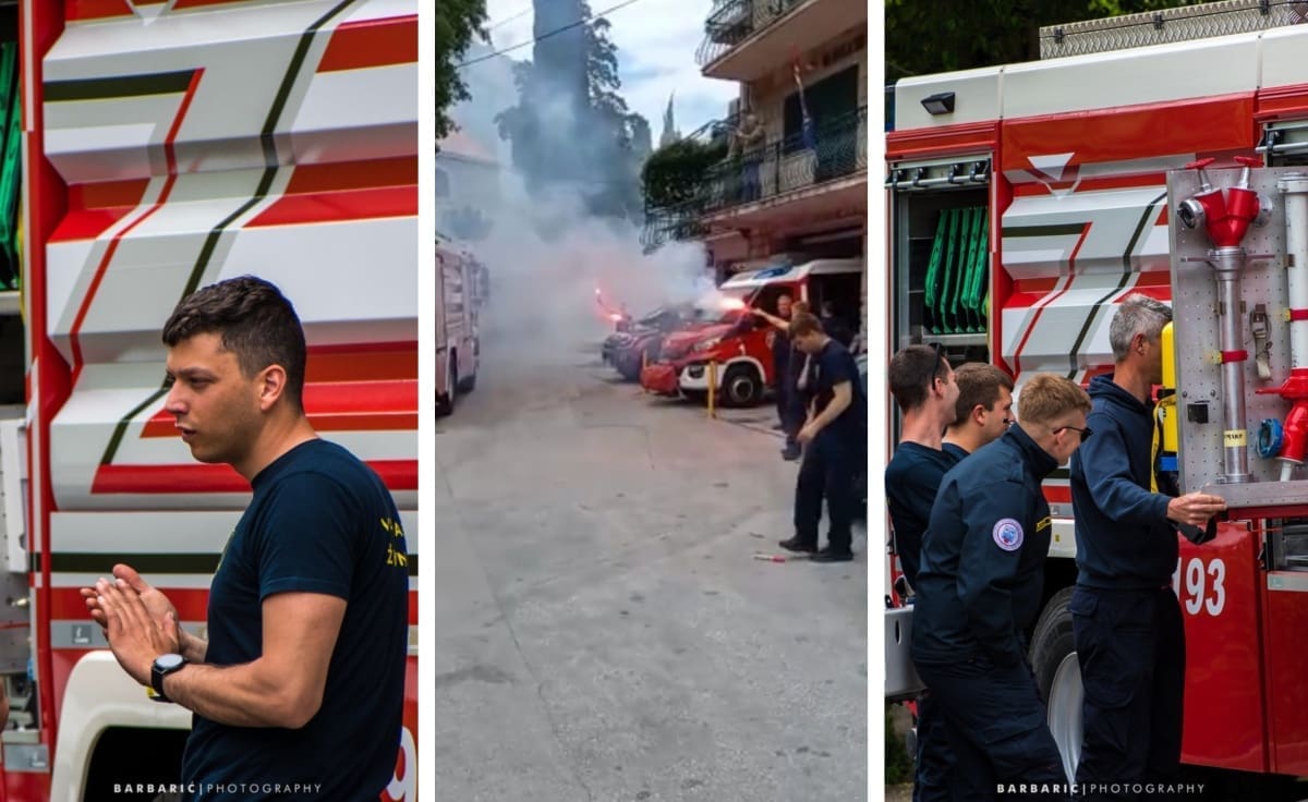 BAKLJADA ZBOG PRINOVE Članovi DVD-a Žrnovnica proslavili dolazak novog vatrogasnog vozila