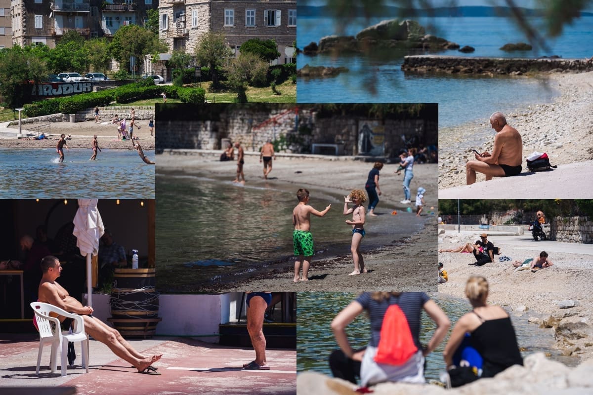 SEZONA KUPANJA MOŽE POČETI More u Splitu doseglo 20 stupnjeva, prizori s plaža će vas oduševiti