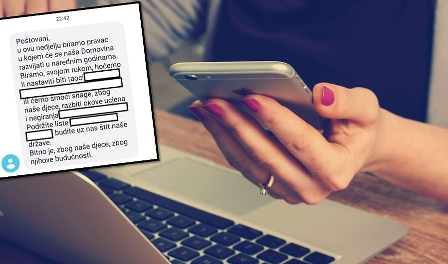 KRŠENJE IZBORNE ŠUTNJE Čitatelj nam se požalio: "Dobio sam SMS poruku". Pogledajte ovo