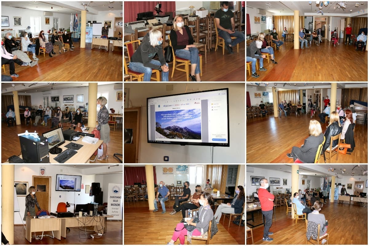 U Zvjezdanom selu Mosor održana druga radionica o 'Planu upravljanja' te 'Studiji upravljanja posjetiteljima' za 'NATURA 2000' područje Mosor