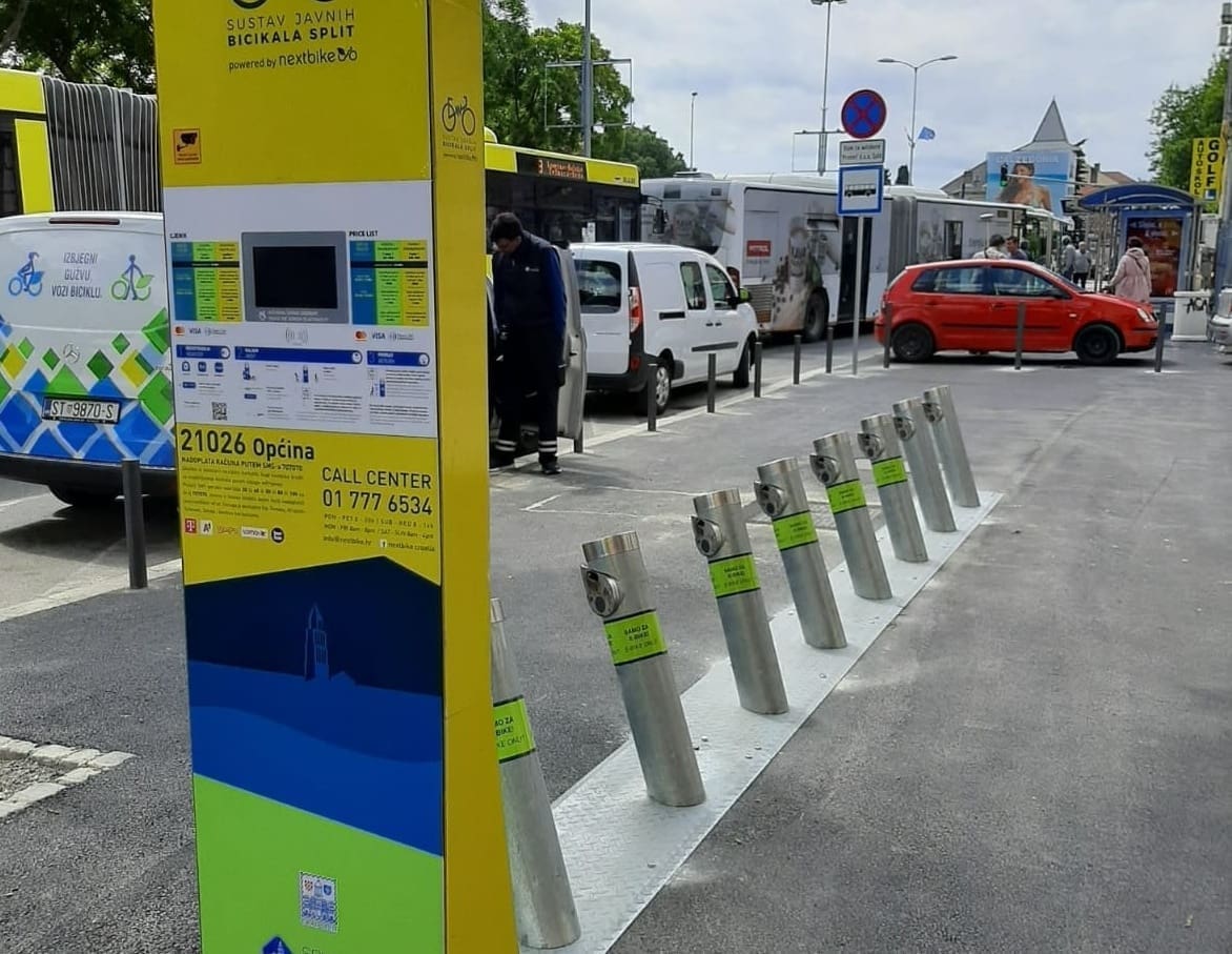 Split: Nakon nekoliko dana radova, biciklistička stanica na "Općini" ponovno u funkciji