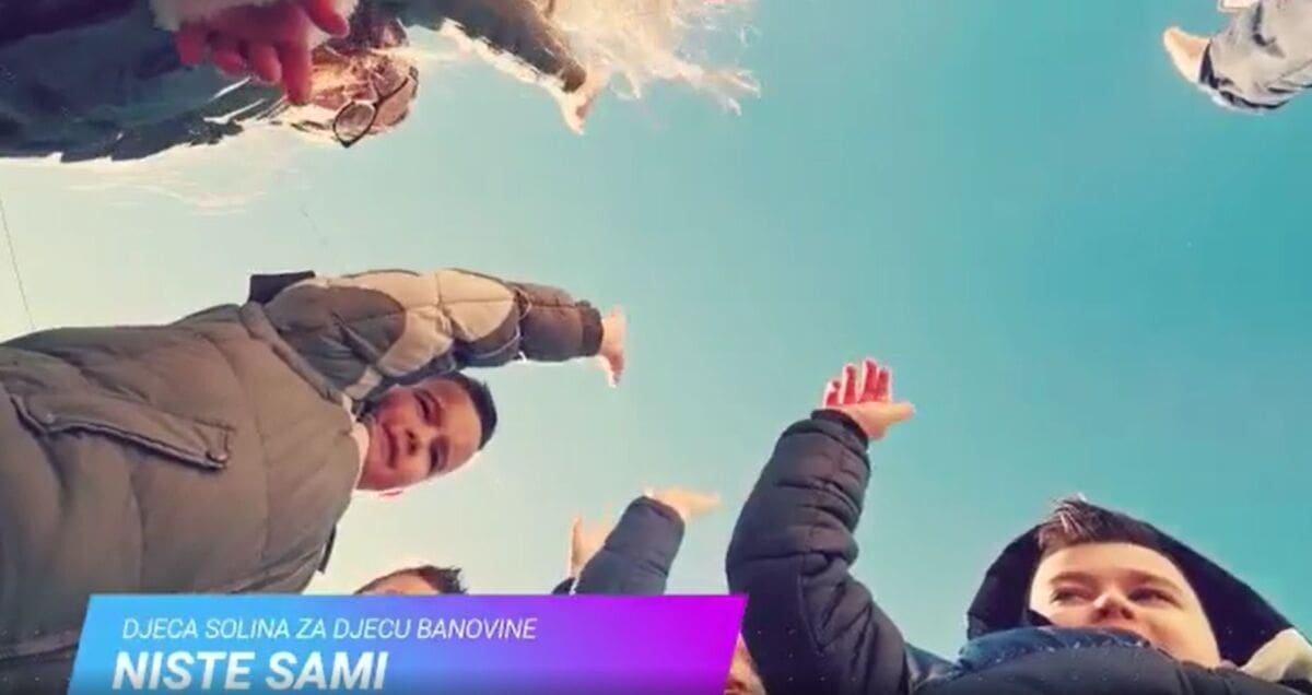 VELIKO SRCE MALIŠANA Solinska djeca pjevaju za djecu Banovine