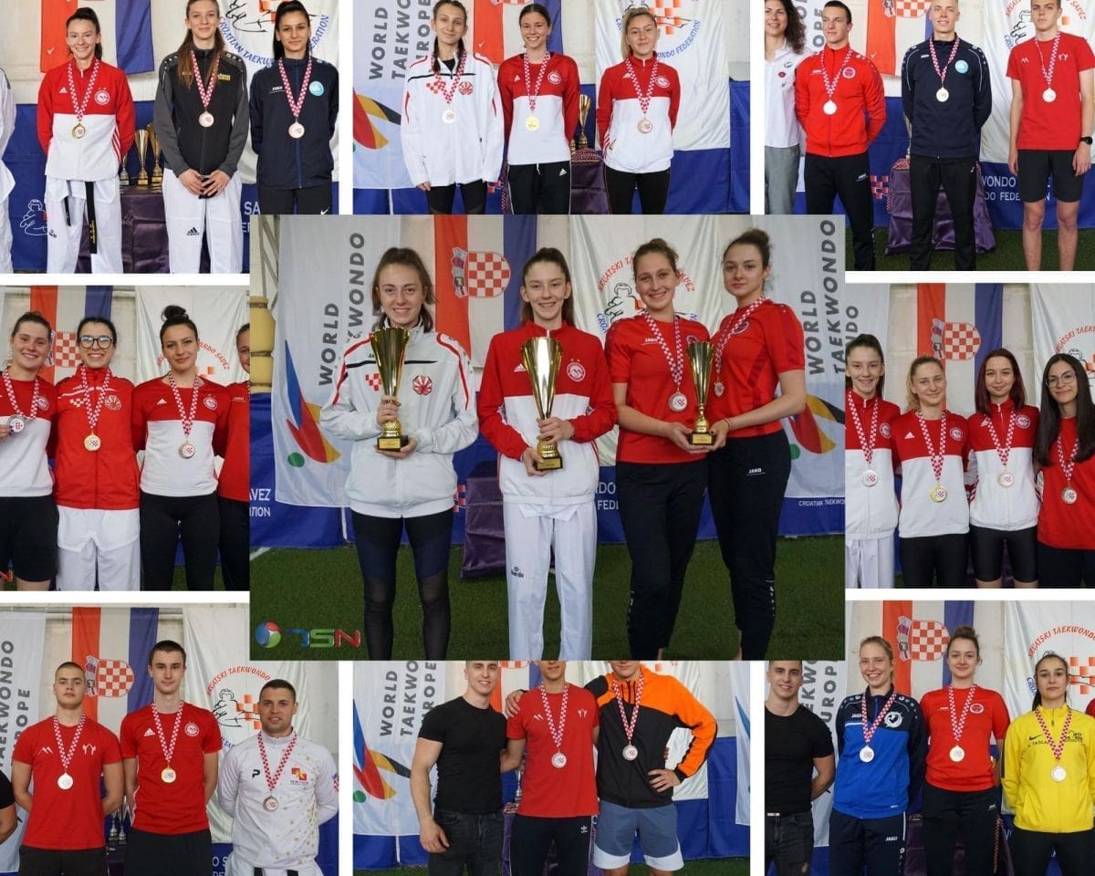 TAEKWONDO KLUB MARJAN NIŽE USPJEHE Osvojili su ekipne naslove prvaka Hrvatske uz 19 pojedinačnih medalja