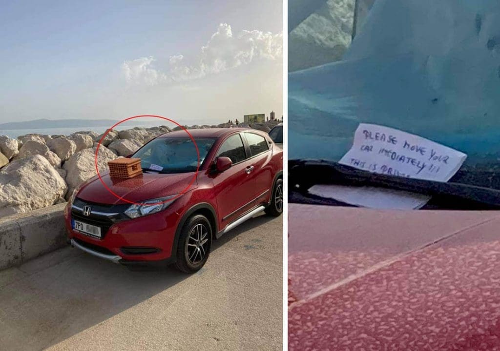 NEUGODNA PORUKA U PODGORI Dočekala ga cigla na automobilu: "Makni auto odmah, ovo je privatno!"