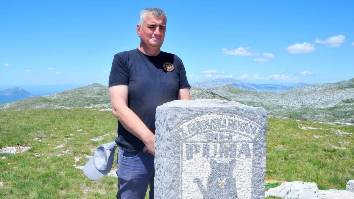 Miro Bulj u spomen na pripadnike 7. gardijske brigade „Pume“ zapalio svijeću i položio vijenac na Dinari