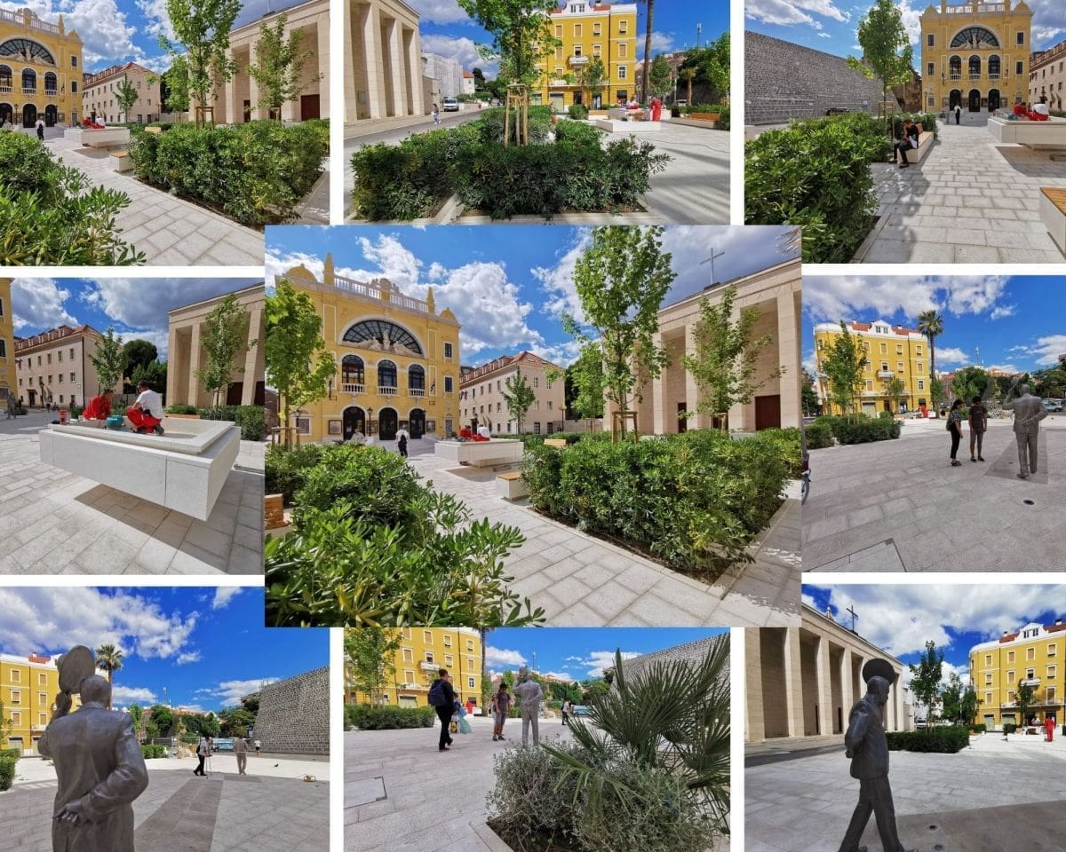 ZASJAO U PUNOM SJAJU Mnogi građani se dive obnovljenom Trgu Gaje Bulata, uskoro stiže i fontana