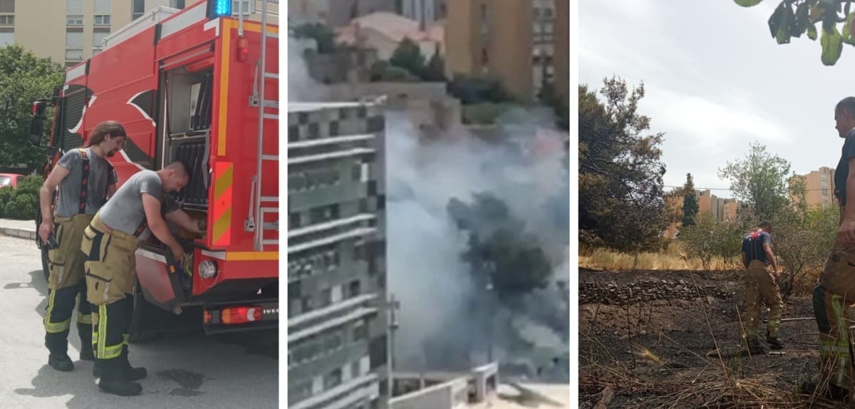 PLANULO NA SPLITSKOM KAMPUSU Vatra zahvatila borove, na požar dojurilo pet vatrogasnih vozila