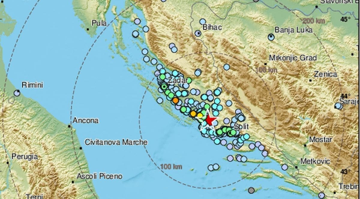 SNAŽAN POTRES S EPICENTROM IZMEĐU SPLITA I ŠIBENIKA "Jako je zadrmalo"