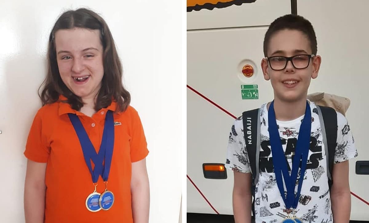 Mladi Splićani Sara i Toni su osvojili prva mjesta na Otvorenom regionalnom prvenstvu Hrvatske u plivanju