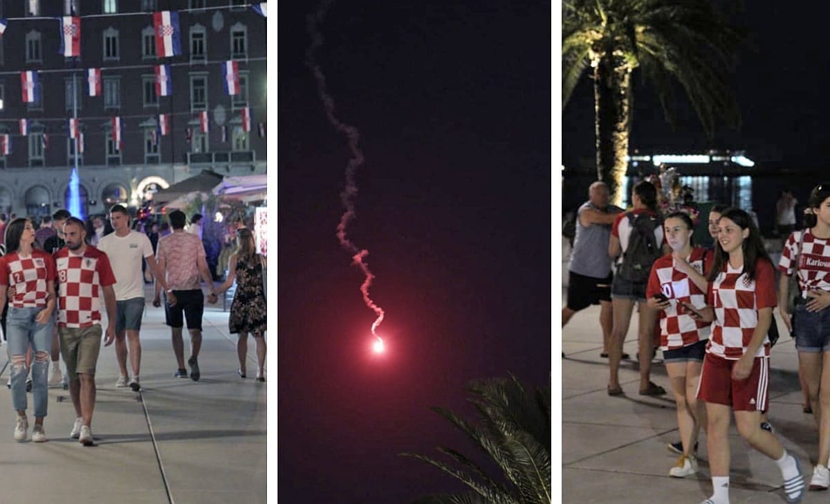 POGLEDAJTE ATMOSFERU U CENTRU GRADA: U Splitu nema pretjerane euforije nakon uspjeha Vatrenih