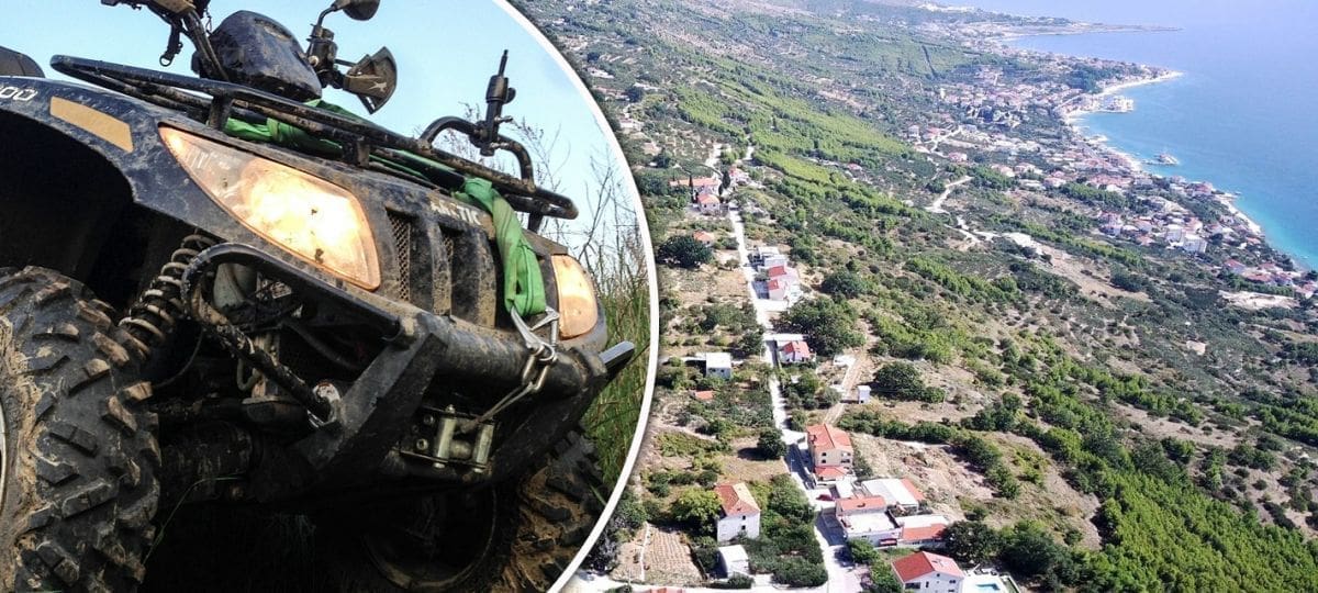 Detalji nesreće kod Omiša: Sletjeli quadom u jarak, oboje ozlijeđeni i prebačeni u splitsku bolnicu