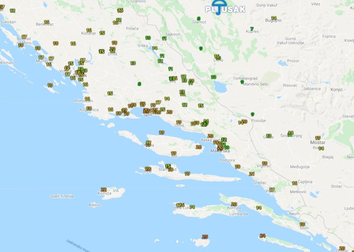 Noćas su u Zagori trebale deke, uz obalu od jutra iznad 20: Pripremite se za val vrućina ovog vikenda