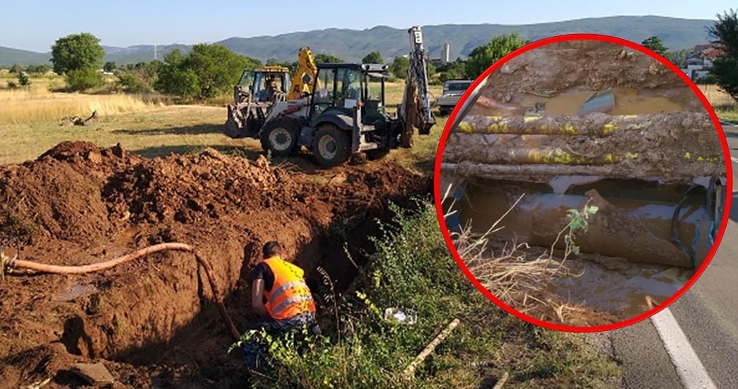 PROBLEMI ZA STANOVNIKE U ZAGORI Pukla vodovodna cijev na D1, dio mještana Dicma bez vode