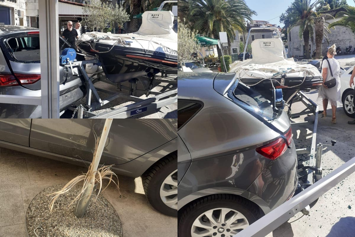 NEOBIČNA NESREĆA NA ČIOVU Brod udario u vozilo, ono uletjelo između dva štekata