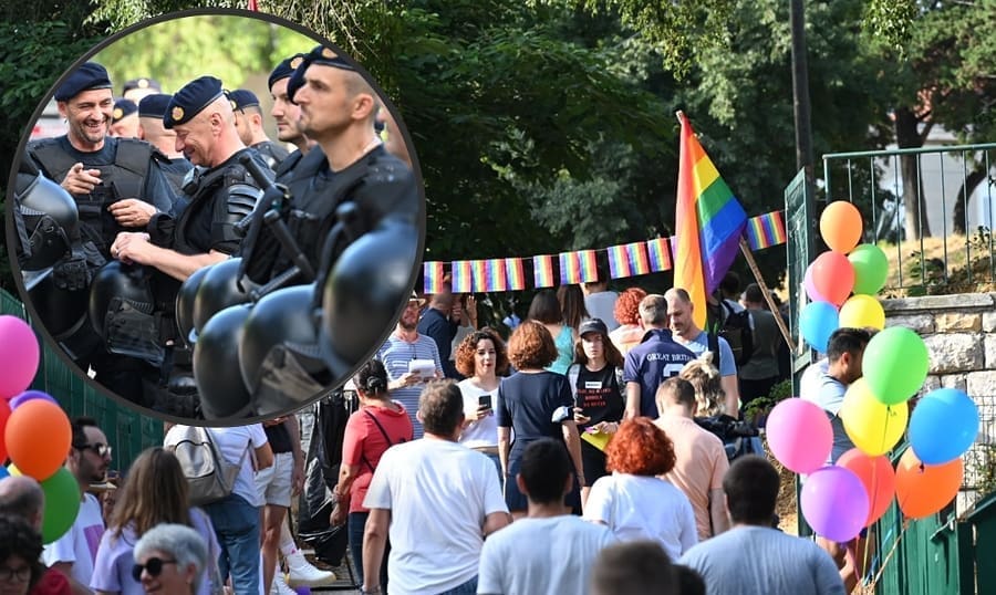 VELIKI BROJ POLICAJACA U CENTRU GRADA Započeo je Split Pride, došao i gradonačelnik Puljak
