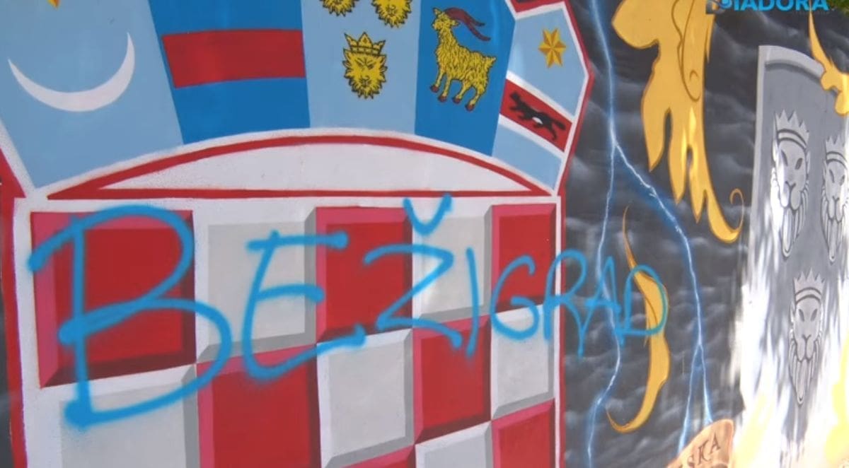 SRAMOTNO I SKANDALOZNO Uništen mural na kojem su Krešo Ćosić i Tomislav Ivčić