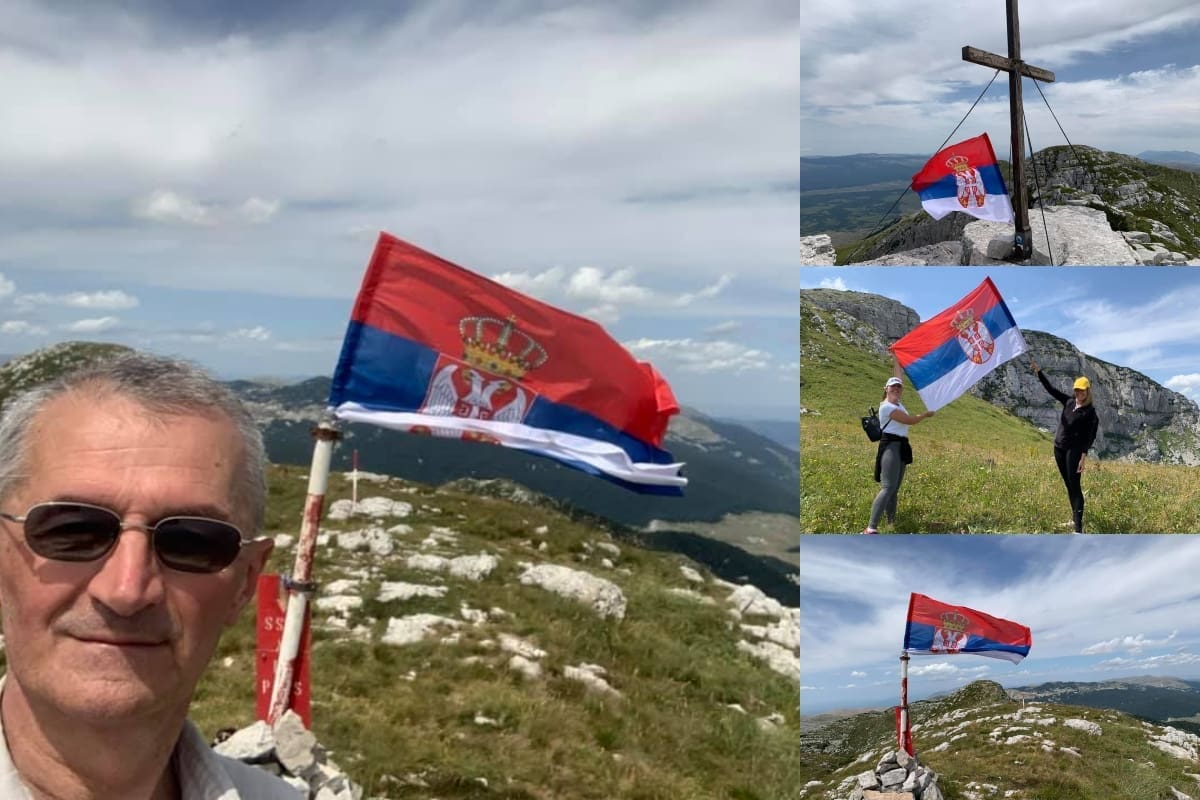 Vučićev zastupnik podigao srpsku zastavu na Dinari pa poručio da je to i srpska planina