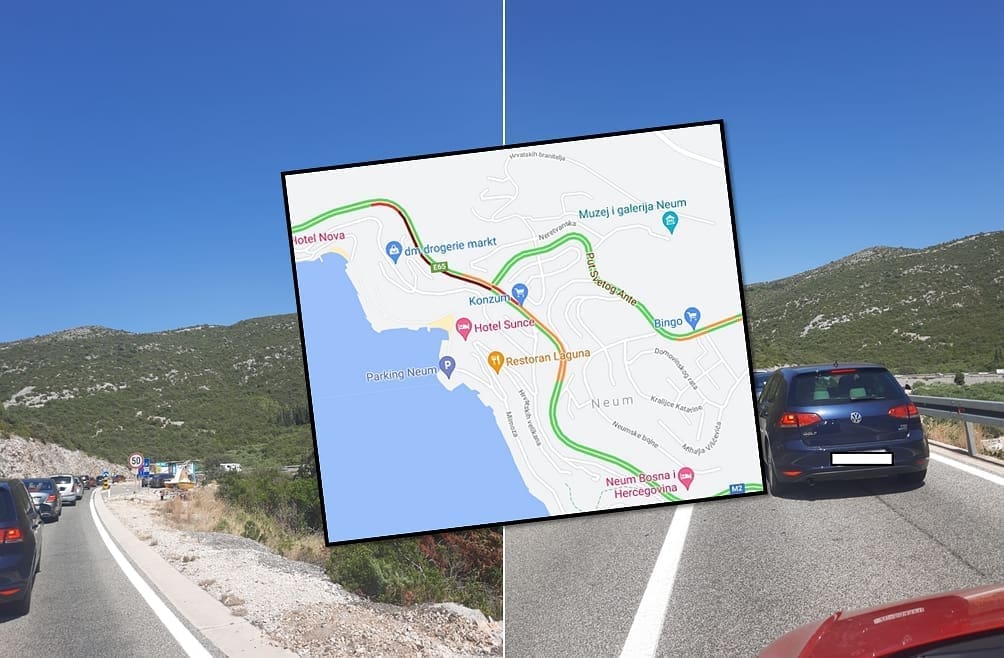 KOLONA VOZILA NA JUGU ZEMLJE Malo je 'zagužvalo' kod Neuma, evo kakva je trenutna situacija na graničnom prijelazu