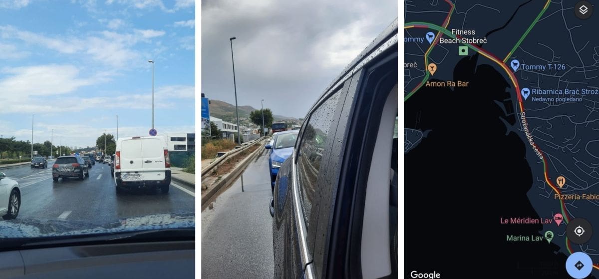 OGROMNE GUŽVE NA SVIM PRILAZIMA SPLITU Nije vrijeme za plažu, pa su mnogi pohrlili u grad