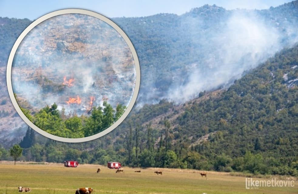 VATRENA BUKTINJA U DALMACIJI Više vatrogasaca je na terenu, pomažu i zračne snage