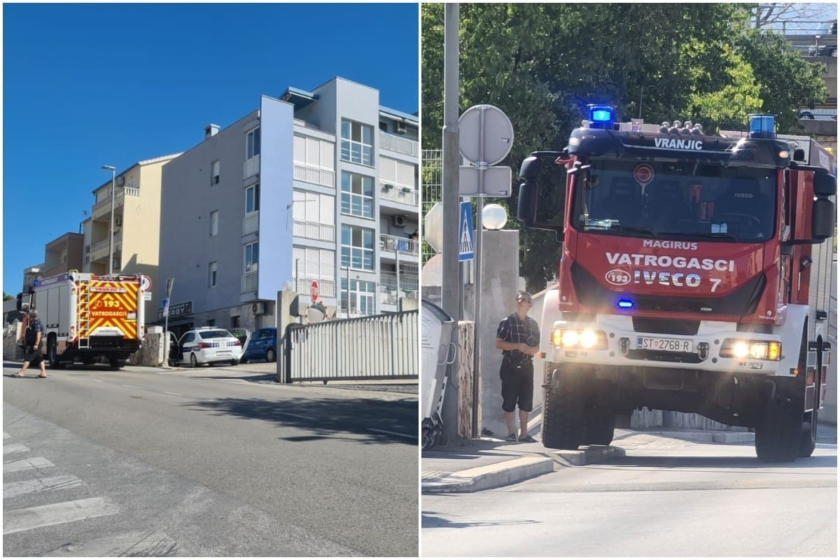 PANIKA U SOLINU Vatrogasci i policija pohitali jer su dobili dojavu o dimu u poslovnom prostoru